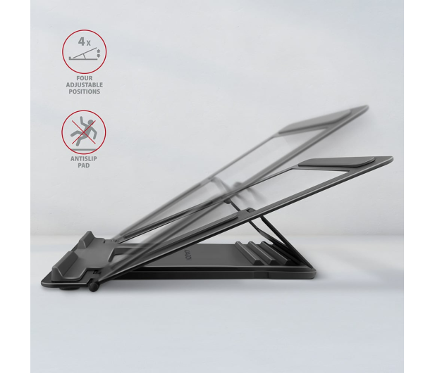 Axagon STND-L, aluminiowy stojak dla laptop 10" - 16", 4 - 1353452 - zdjęcie 3